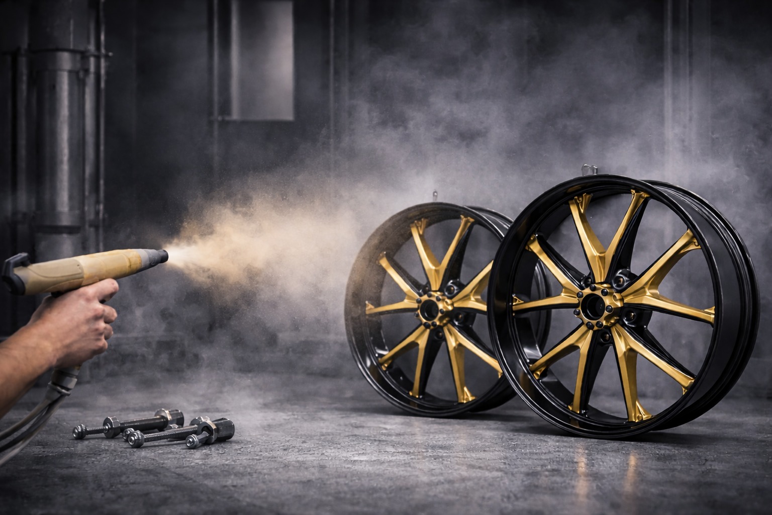 Pulverbeschichtung – Prozessdetail