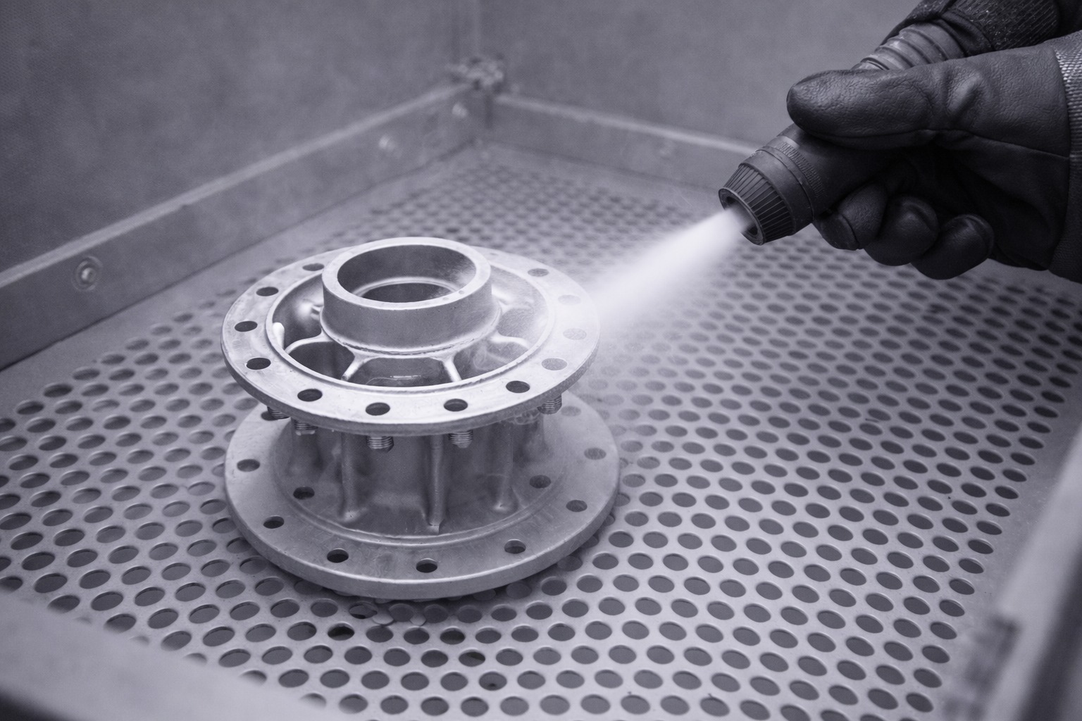 Sandstrahlen & Glasperlenstrahlen– Oberfläche