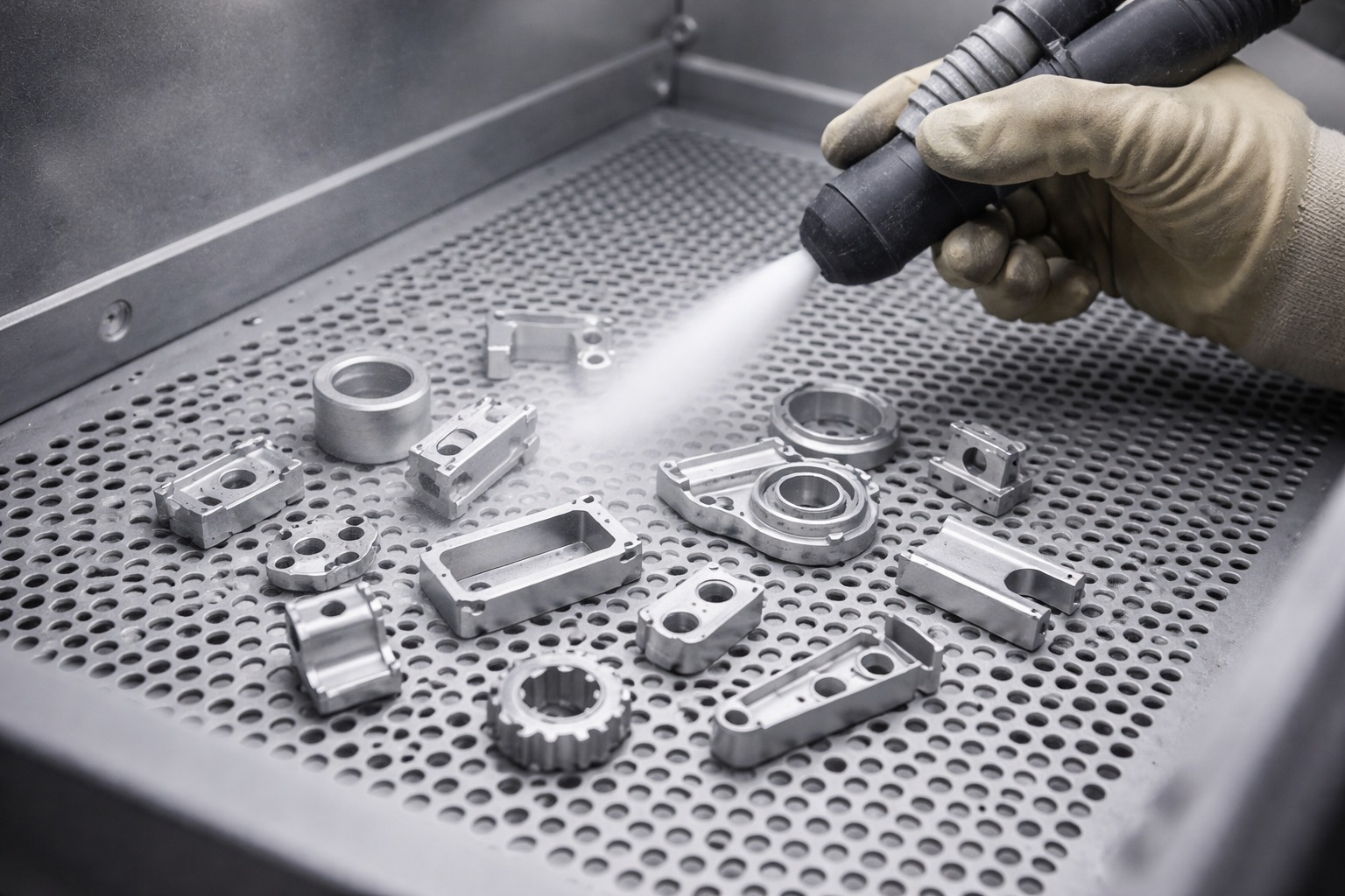 Sandstrahlen & Glasperlenstrahlen– Bauteil